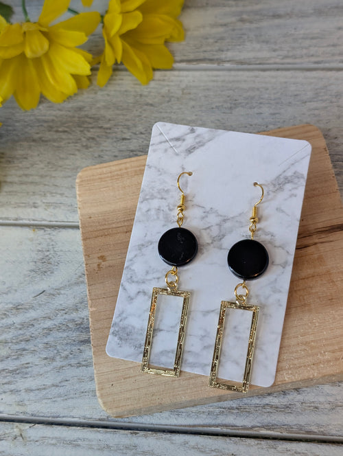 Black and Gold Dangle